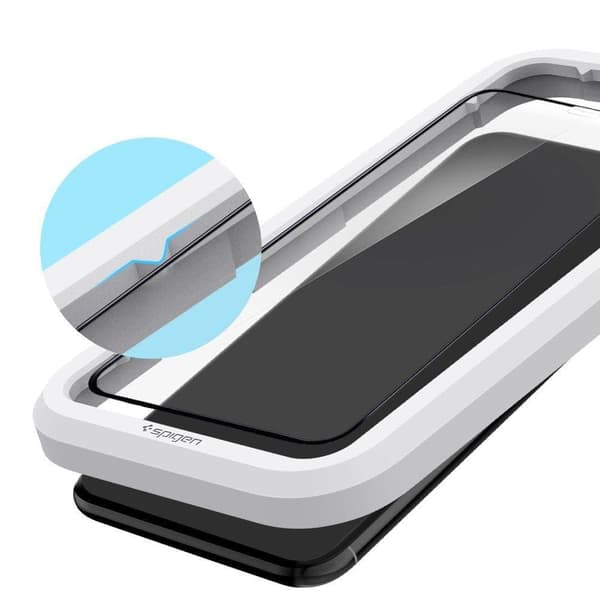 HERDET GLASS SPIGEN ALM GLASS FC IPHONE 11 SVART