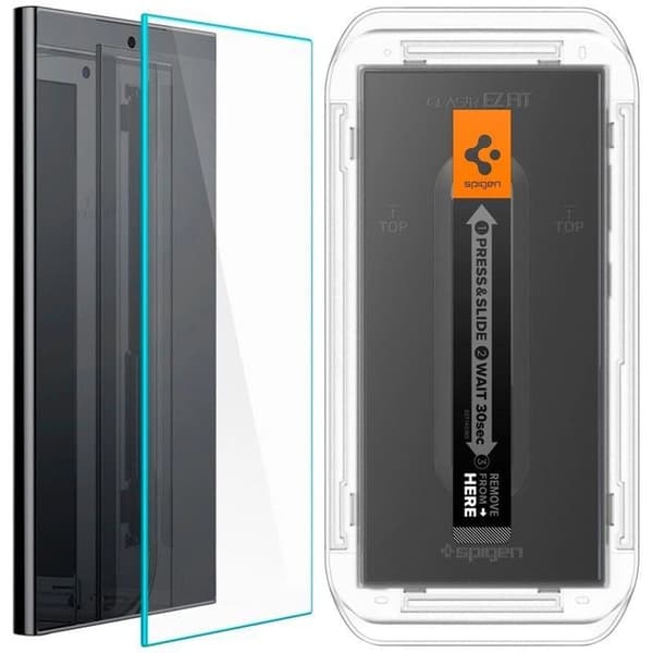 Spigen Glas.tR EZ Fit herdet glass til Samsung Galaxy S24 Ultra - 2 stk.