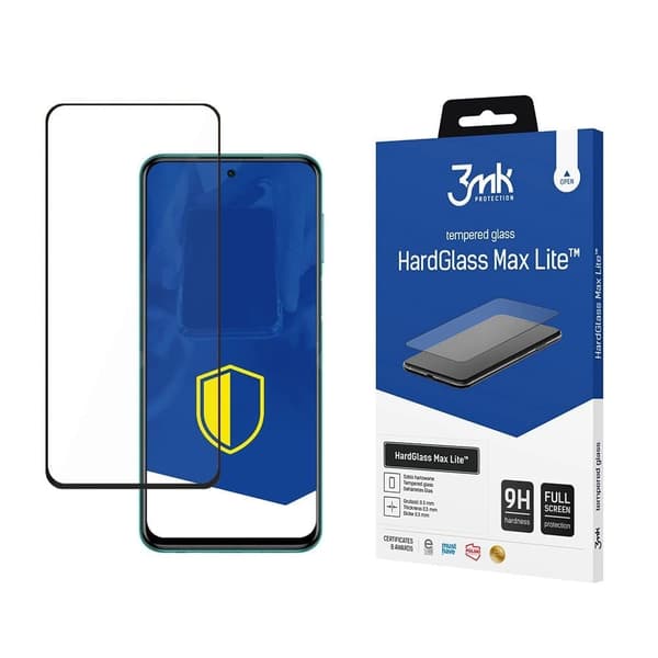 9H 3mk HardGlass Max Lite™-glass på Xiaomi Redmi Note 9S