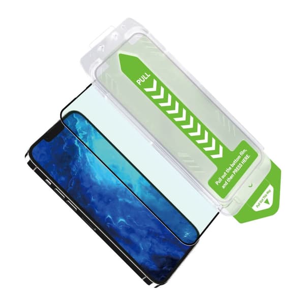 9H herdet glass med monteringsramme for iPhone 14 Plus Wozinsky Premium Glass - svart