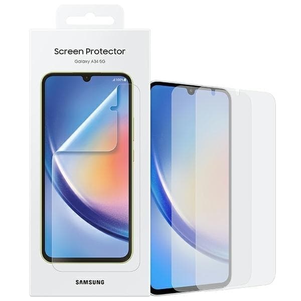 Samsung skjermbeskytter 2x Samsung Galaxy A34 5G skjermfilm (EF-UA346CTEGWW)
