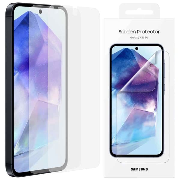Samsung EF-UA556CTEGWW skjermbeskytter til Samsung Galaxy A55 (2 stk)