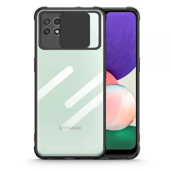 TECH-PROTECT CAMSHIELD GALAXY A22 5G SVART