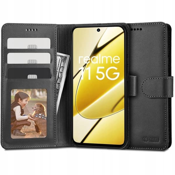 TECH-PROTECT WALLET REALME 11 5G SVART