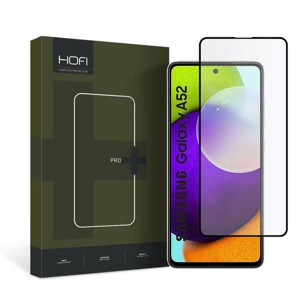 HERDET GLASS HOFI GLASS PRO+ GALAXY A52 / A52S SVART
