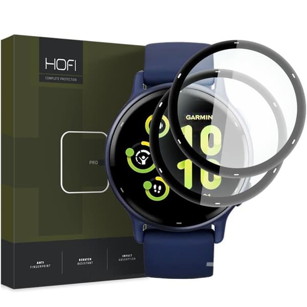 HOFI HYBRID PRO+ 2-PAKK HYBRID GLASS GARMIN VIVOACTIVE 5 SVART