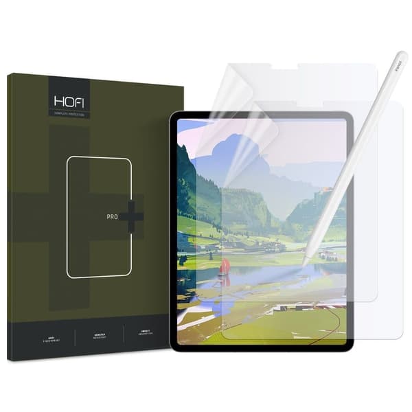 HOFI PAPER PRO+ BESKYTTELSESFOLIE 2-PAK. IPAD AIR 10.9 4 / 5 / 2020-2022 / PRO 11 2 / 3 / 4 / 2020-2022 MATTE CLEAR