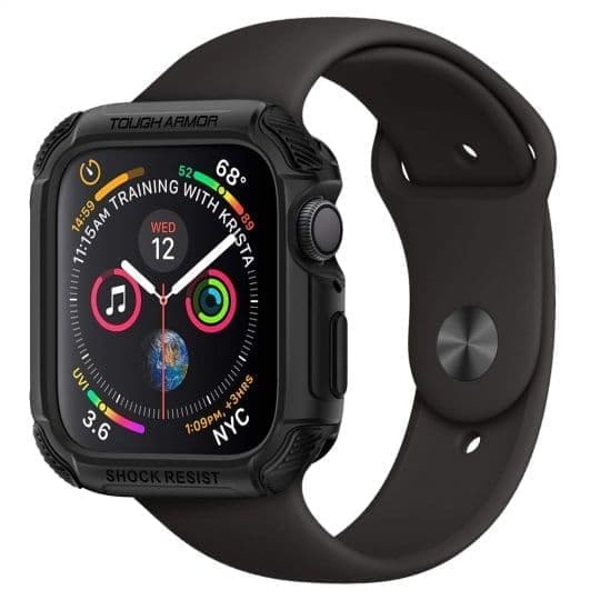 SPIGEN TOUGH ARMOR APPLE WATCH 4/5/6/SE (44mm) SVART