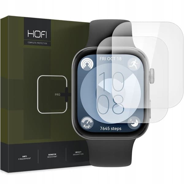 HOFI HYDROFLEX PRO+ HYDROGEL FILM 2-PACK HUAWEI WATCH FIT 3 CLEAR