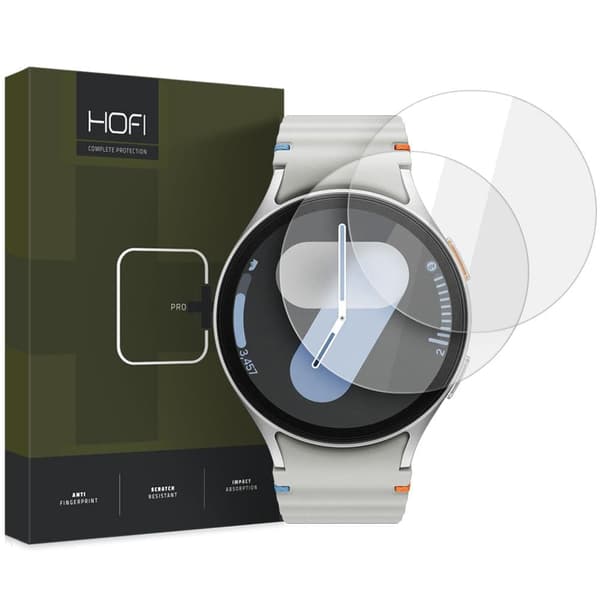 HERDET GLASS HOFI GLASS PRO+ 2-PACK SAMSUNG GALAXY WATCH 4/5/6/7 / FE (40 MM) KLAR