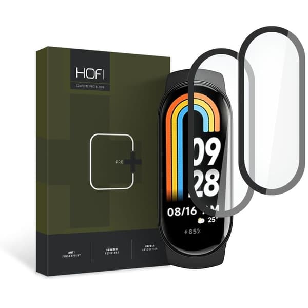 HYBRID GLASS HOFI HYBRID PRO+ 2-PAK XIAOMI SMART BAND 8/8 NFC SVART