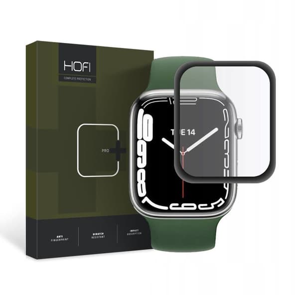 HOFI HYBRID PRO+ HYBRID GLASS KLOKKE APPLE CLOCK 7 / 8 / 9 (41 MM) SVART