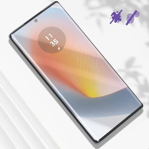 Härdat glas - AVIZAR - Motorola Edge 50 Fusion - Anti-repa - Böjda kanter - 9H-skydd