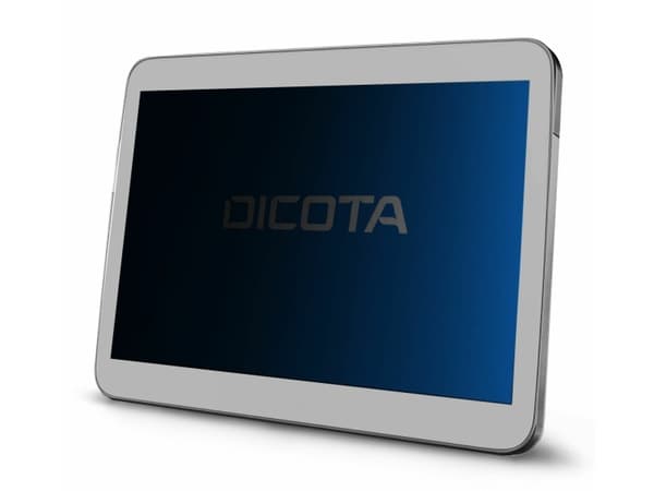 DICOTA D70848, 27,9 cm (11"), Nettbrett, Rammeløst skjermfilter, 3H, Matt, Anti-blue, Antireflekterende, Privatliv Sort, Gjennomsiktig