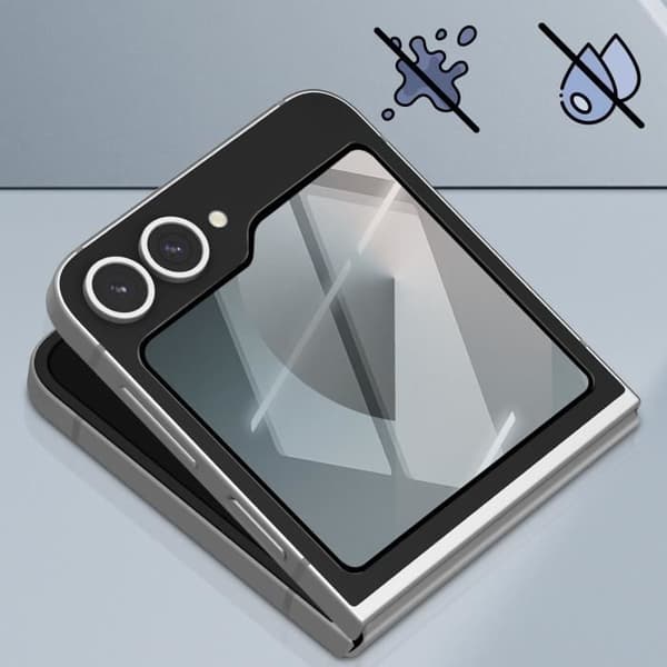 Skärmskydd - AVIZAR - Samsung Galaxy Z Flip 6 - Härdat glas - 9H hårdhet - Svart