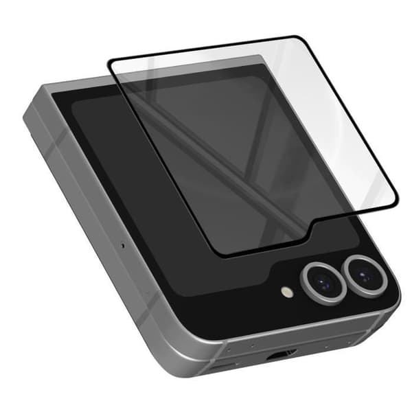 Skärmskydd - AVIZAR - Samsung Galaxy Z Flip 6 - Härdat glas - 9H hårdhet - Svart