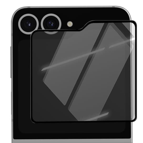 Skärmskydd - AVIZAR - Samsung Galaxy Z Flip 6 - Härdat glas - 9H hårdhet - Svart