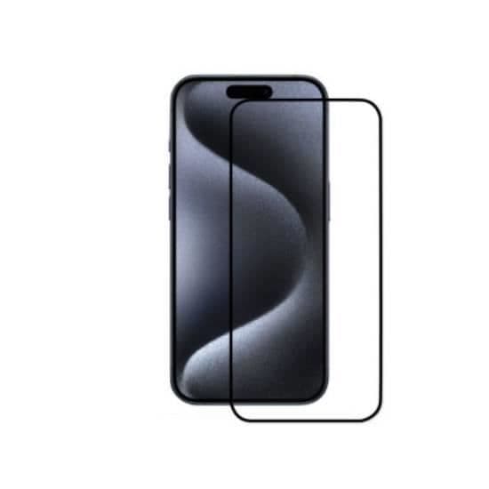 Skärmskydd - MW - iPhone 15 - Härdat glas - 3D-design - Reptålig