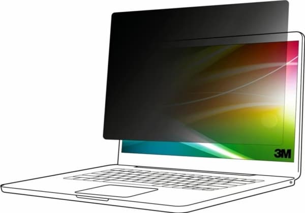 3M BPNDE003, 39,6 cm (15.6"), 16:10, Laptop, Rammeløst display privatlivsfilter, Refleksfri, 39 g