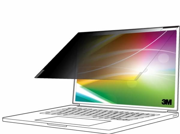 3M BPNDE003, 39,6 cm (15.6"), 16:10, Laptop, Rammeløst display privatlivsfilter, Refleksfri, 39 g