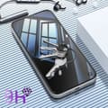 Miniatyrbild 3 av 4: Härdat glas - FORCE GLASS - iPhone 15 - Resistant 9H+ - 2.5D fasad skydd - Svart