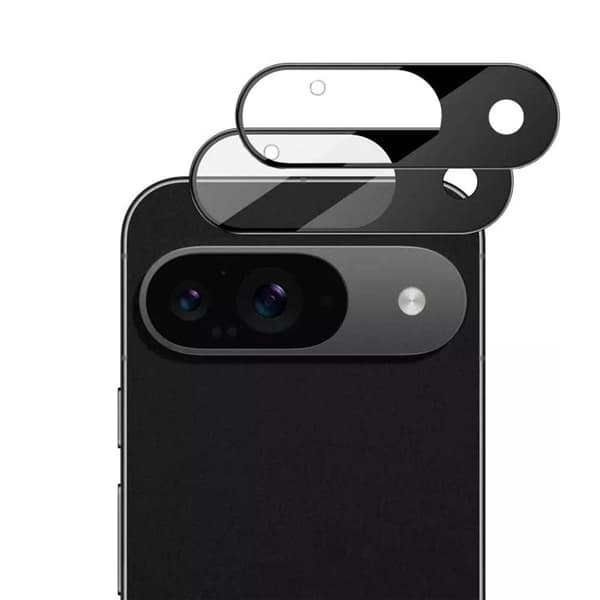 2-pak Kameralinseglass Google Pixel 9 - Svart