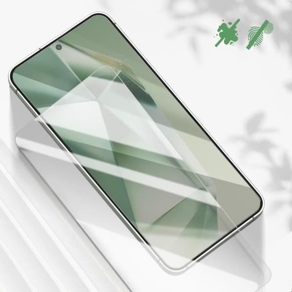 Härdat glasfilm för Galaxy S24 FE - 2-pack - 9H hårdhet - Anti-bländning - Klar