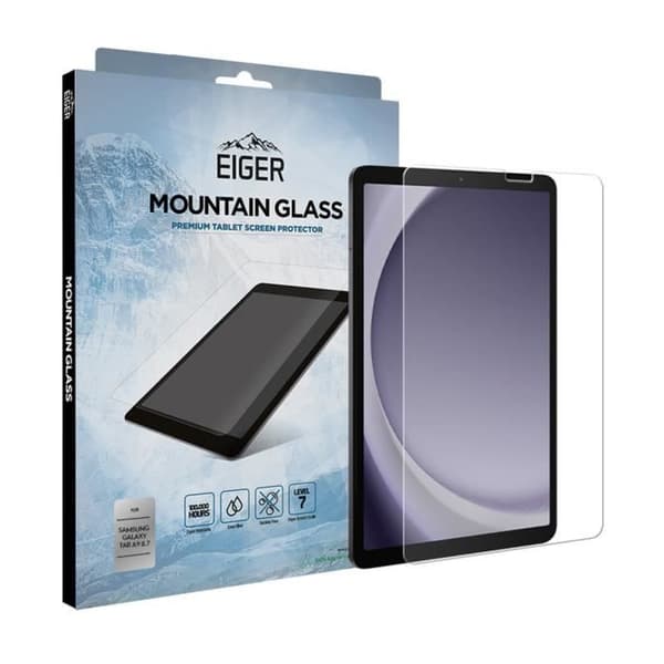 Skärmskydd för Galaxy Tab A9 i premium härdat glas Asahi 2.5D Eiger Transparent