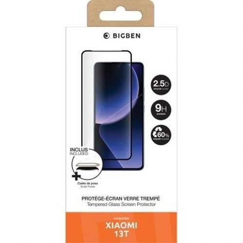 Skärmskydd - BIGBEN CONNECTED - Xiaomi 13T / 13T Pro - Härdat glas 2.5D - Oléofobisk - Repbeständig