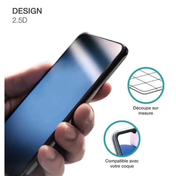 Skärmskydd för Google Pixel 7a i 2,5D härdat glas med SmartFrame BigBen Connected Transparent