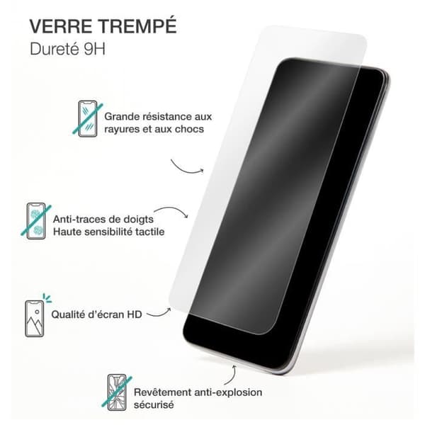 Skärmskydd för Google Pixel 7a i 2,5D härdat glas med SmartFrame BigBen Connected Transparent
