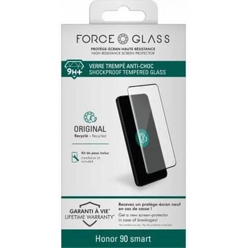 Skärmskydd - FORCE GLASS - Honor 90 Smart - 2,5D härdat glas - 9H+ motstånd - Oleofobisk