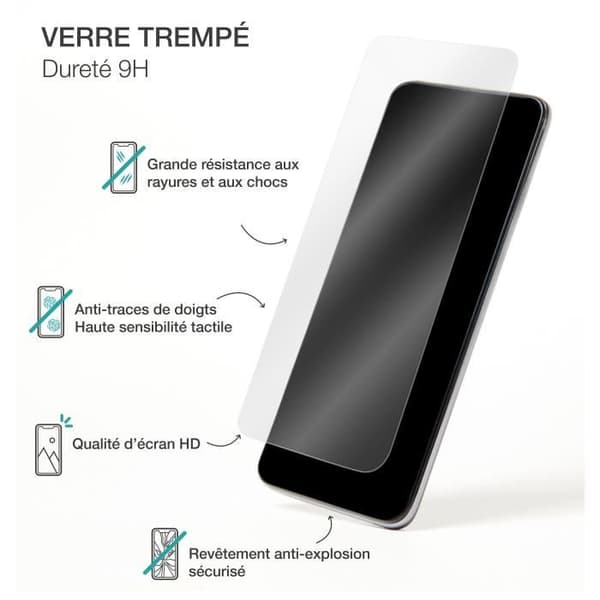 Skärmskydd för Xiaomi Redmi Note 13 Pro Plus i 2.5D härdat glas BigBen Connected Transparent