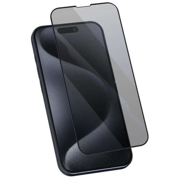 Härdat Glas Anti-spion - AVIZAR - iPhone 16 Pro - Hårdhet 9H - Rep-säker - Tjocklek 0,3 mm