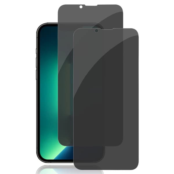 INF Anti-Spy hærdet glas skærmbeskytter til iPhone (2-pack) iPhone 14 Plus