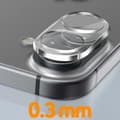 Miniatyrbild 3 av 4: Härdat glas kamera - AVIZAR - iPhone 16 - Hårdhet 9H - Total skydd - Transparent