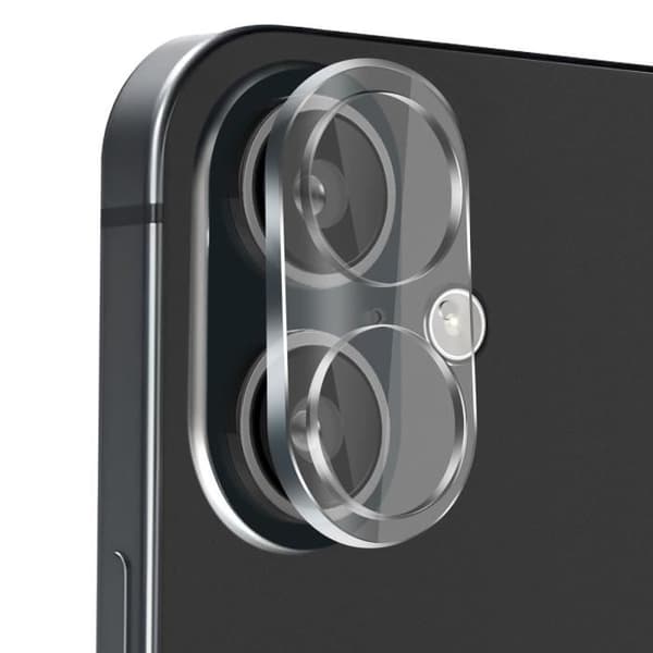 Härdat glas kamera - AVIZAR - iPhone 16 - Hårdhet 9H - Total skydd - Transparent