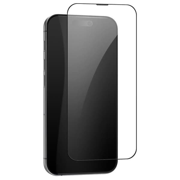Härdat glas - AVIZAR - iPhone 16 Plus - 9H hårdhet - Fullt limskydd - Applikator ingår