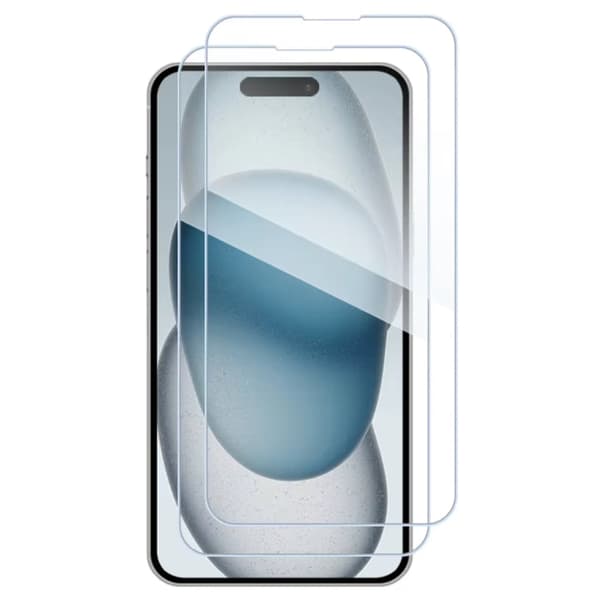2-Pak iPhone 16 Pro Hærdet Glas Skærmbeskyttelse