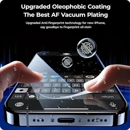 2-Pack iPhone 16 Pro Privacy SekretessSkärmskydd - Anti-Spy Härdat Glas