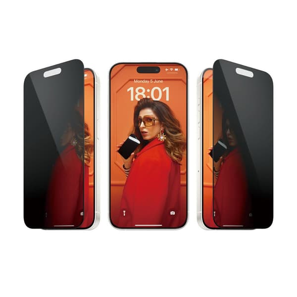 Panzer Glass Iphone 15 Pro Beskyttelse Af Personlige Oplysninger På Skærmen Transparent