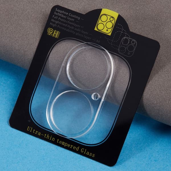 SKALO iPhone 16 3D Linsskydd/Kameraskydd Härdat Glas - Transparent