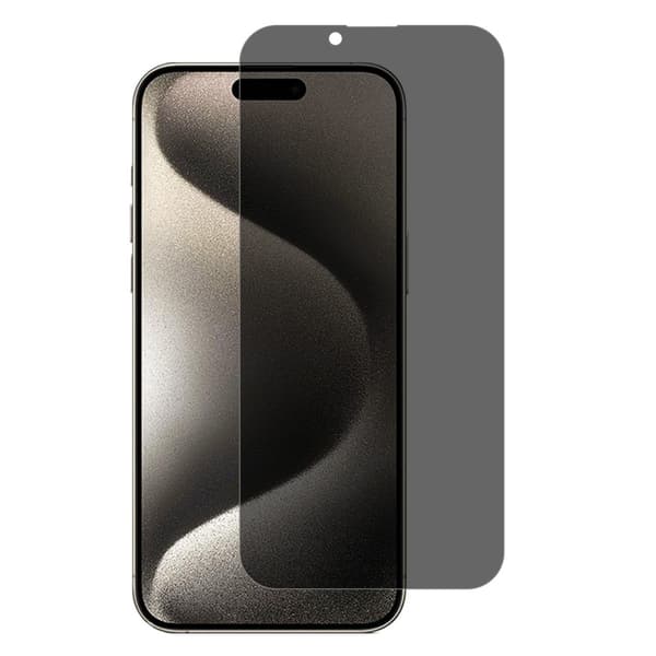 2-PAK SKALO iPhone 16 Plus Privacy Hærdet Glas Skærmbeskyttelse - Sort