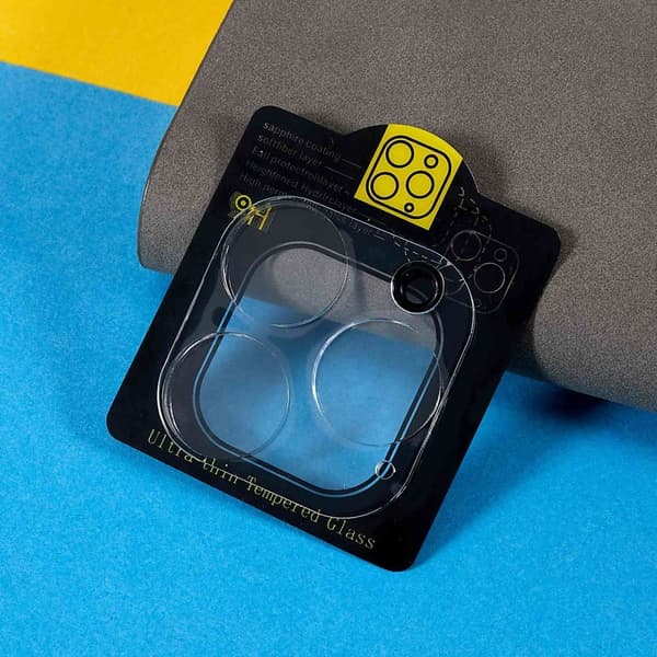 SKALO iPhone 16 Pro 3D Kameralinse Beskyttelsesglas - Gennemsigtig