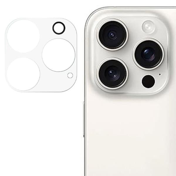 2-KPL SKALO iPhone 16 Pro 3D -panssarilasit kameroille - Läpinäkyvä