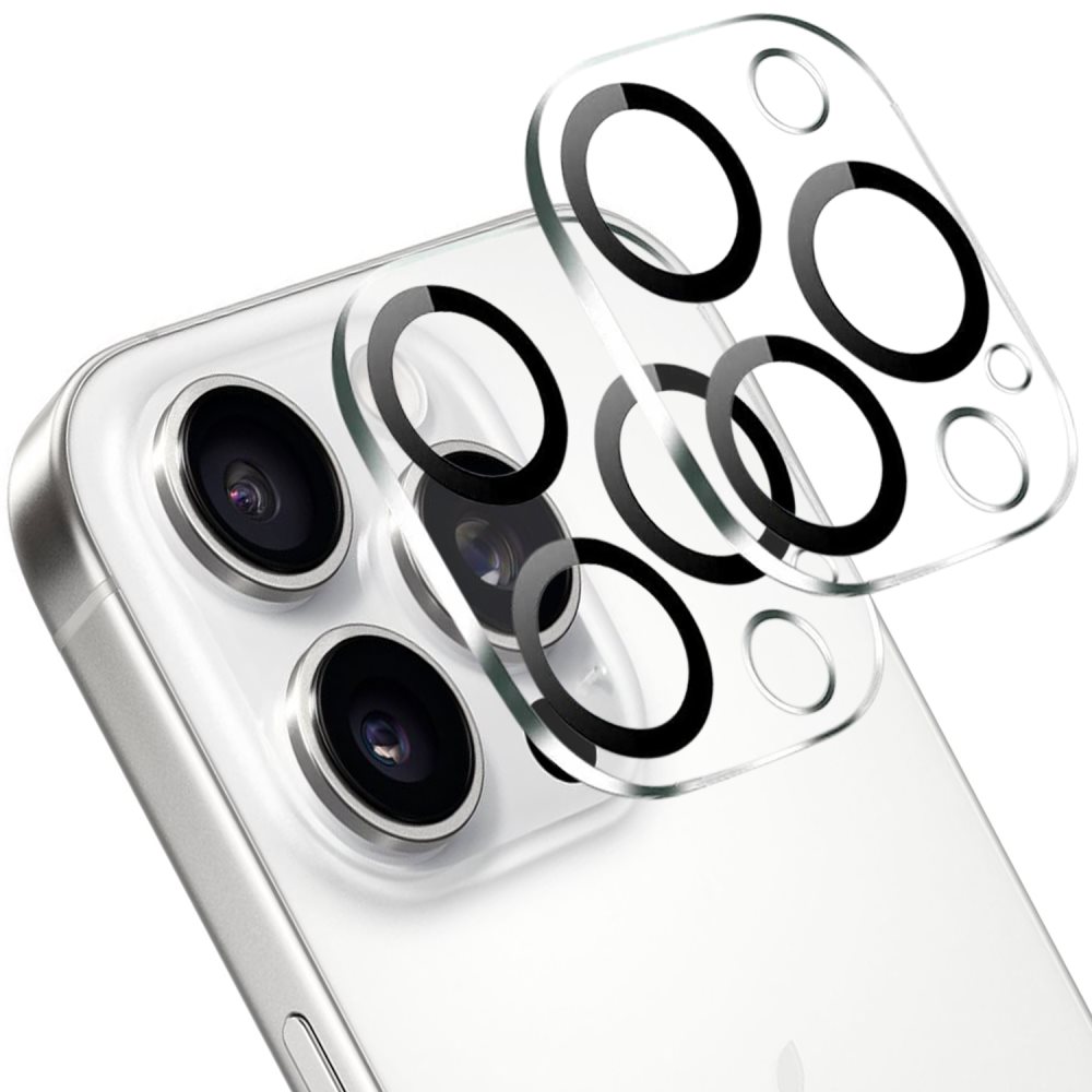 [2-Pack]iPhone 16 Pro Linsskydd av Härdat Glas Skydd för Kamera, Anti-Reptåligt