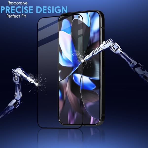 2-Pack Google Pixel 9 Pro Xl Skärmskydd & 2-Pack linsskydd - Härdat Glas 9H - Super kvalitet 3D