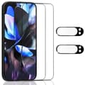 Miniatyrbild 1 av 7: 2-Pack Google Pixel 9 Pro Xl 5G Skärmskydd & 2-Pack linsskydd - Härdat Glas 9H - Super kvalitet 3D