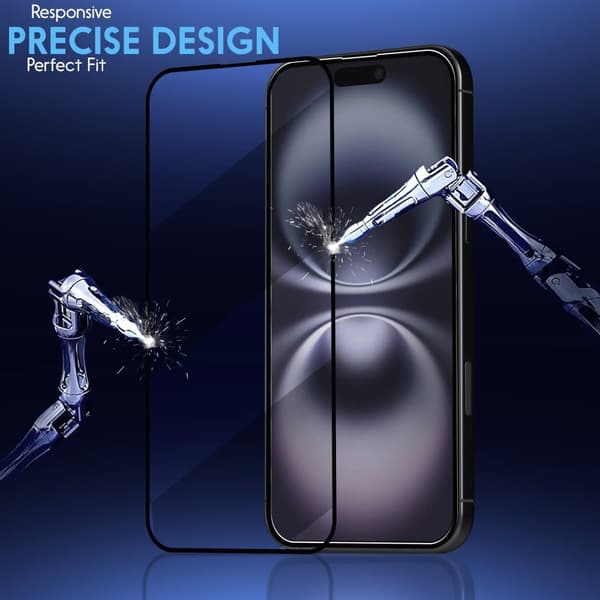 2-Pack Iphone 16 Skärmskydd & 1-Pack linsskydd - Härdat Glas 9H - Super kvalitet 3D