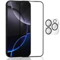 Miniatyrbild 1 av 7: 1-Pack Iphone 16 Pro Max Skärmskydd & 1-Pack linsskydd - Härdat Glas 9H - Super kvalitet 3D